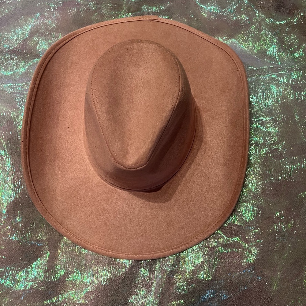 Powder Pink Rhinestone Cowboy Hat - Picture 3 of 3